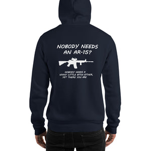 Grunt Style Hoodie, "AR-15" Mens Hooded Sweatshirt - t-blurt.com