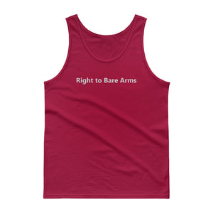 Men's tank top "Right to bare arms" - t-blurt.com