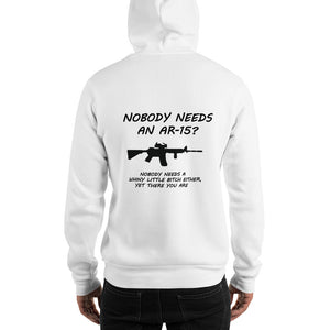 Grunt Style Hoodie, "AR-15" Men's Hooded Sweatshirt - t-blurt.com