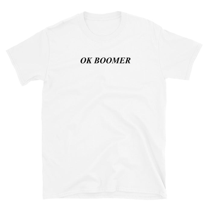 mens graphic tshirt ok boomer