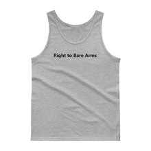 Load image into Gallery viewer, Men&#39;s Tank top &quot;Right to bare arms&quot; - t-blurt.com